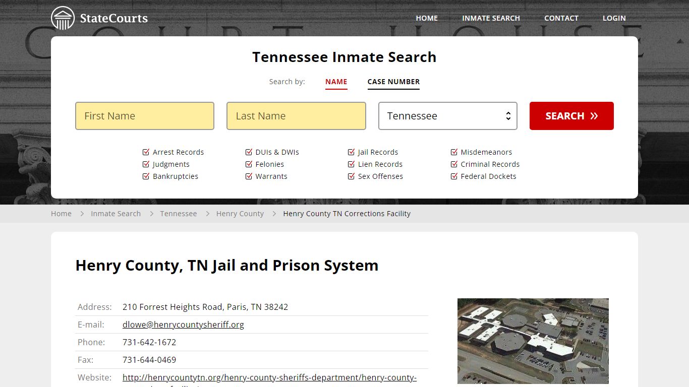 Henry County TN Corrections Facility Inmate Records Search, Tennessee ...